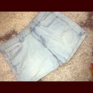 Blue jean shorts
